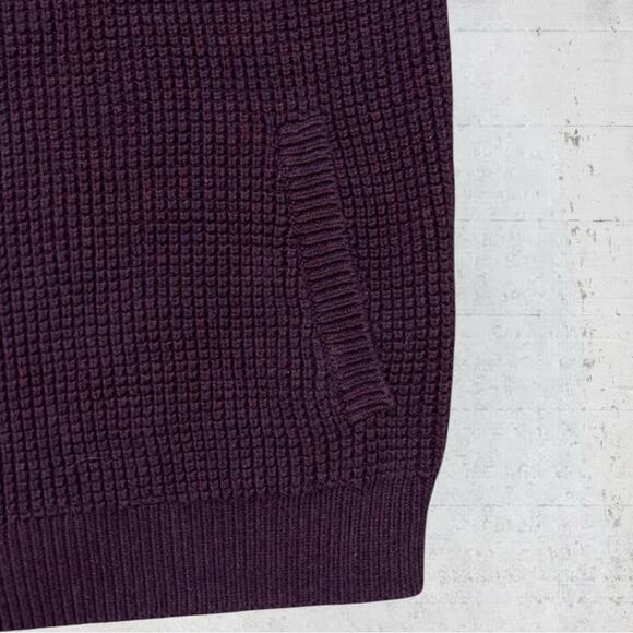 LL Bean Men’s Organic Cotton Waffle Knit Full Zip Cardigan Sweater XXL Tall - Picture 9 of 10